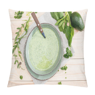 Personality  Green Avocado Soup  Pillow Covers