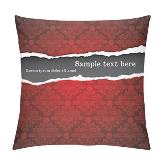 Personality  Luxury Red Ripped Background Pillow Covers