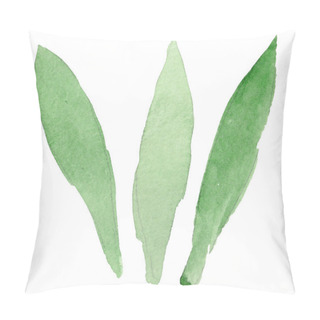 Personality  Wildflower Iris Flower Leaf In A Watercolor Style Isolated. Pillow Covers