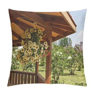 Personality  Arbor In A Garden. Pillow Covers