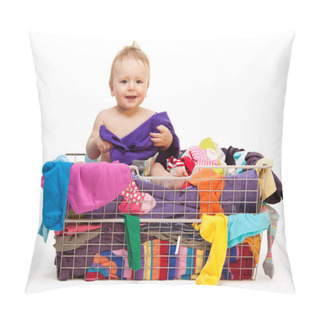 Personality  Happy Baby With Clothes Pillow Covers