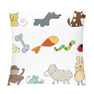 Personality  Set Of Cute And Funny Animals Pillow Covers