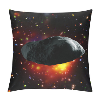 Personality  Asteroid Flying In The Deep Space. Galaxies And Stars. Elements  Pillow Covers
