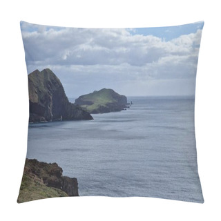 Personality  The Saint Laurent Peninsula On Madeira Island Is A Stunning Natural Enclave, Renowned For Its Rugged Cliffs And Breathtaking Coastal Views. Visitors Flock To This Picturesque Spot To Soak In The Beauty Of The Atlantic Ocean. Pillow Covers