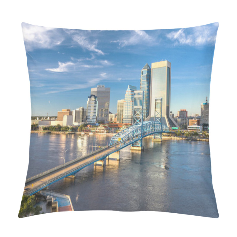 Personality  Jacksonville, Florida, USA Downtown City Skyline Pillow Covers