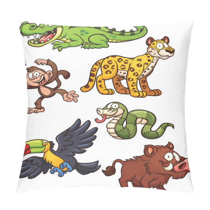 Personality  Jungle animals pillow covers