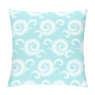 Personality  Vector Seamless Pattern With Curls And Swirls Pillow Covers