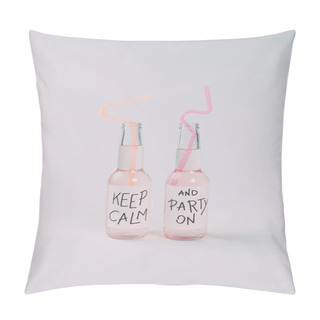 Personality  Alcoholic Beverages In Bottles Pillow Covers