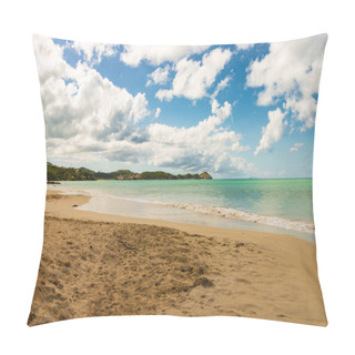 Personality  Caribbean Beach With White Sand, Deep Blue Sky And Turquoise Water Pillow Covers