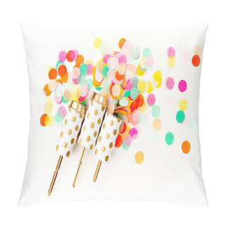 Personality  Colorful Confetti Top View  Pillow Covers