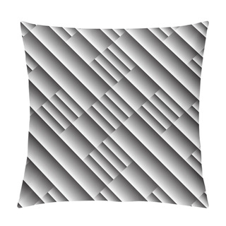 Personality  Design Seamless Monochrome Diagonal Pattern Pillow Covers