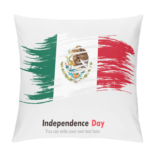 Personality  Flag Of Mexico In Grungy Style. Pillow Covers