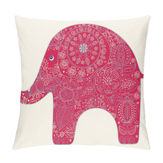 Personality  Holiday Card With Elephant Pillow Covers