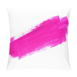Personality  Pink Hand Drawn Paint Texture On White Background Pillow Covers