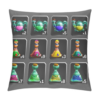 Personality  Cartoon Bottles Of Potion For Games Pillow Covers