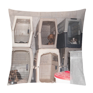 Personality  Dog Cages Pillow Covers