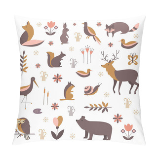 Personality  Owl, Reindeer, Moose, Racoon, Fox, Bear And Other.  Pillow Covers
