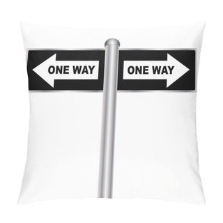 Personality  One Way Sign Pillow Covers
