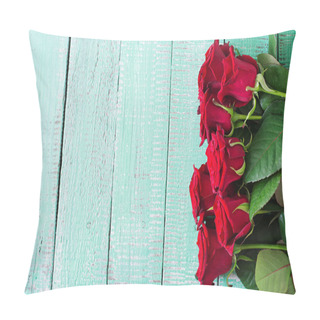 Personality  Bouquet Of Red Roses Pillow Covers