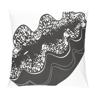 Personality  Tridacna On White Background Pillow Covers