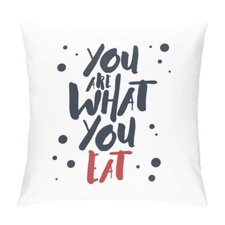 Personality  Inspirational Red And Black Vector Lettering On White Background Pillow Covers