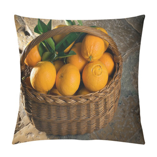 Personality  Basket Of Oranges Pillow Covers