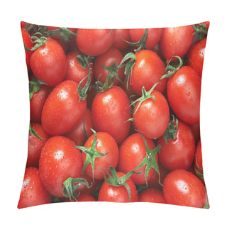 Personality  Tomatoes Background Close Up Pillow Covers