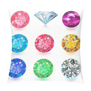 Personality  Gemstone Jewerly Set Pillow Covers
