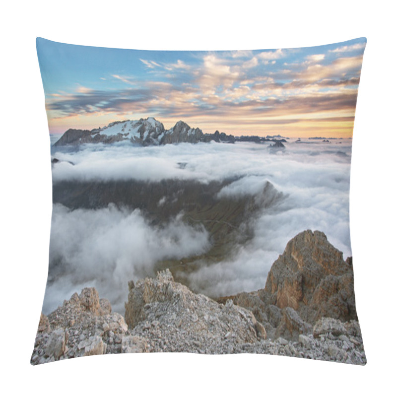 Personality  Beautiful Spring Landscape In The Mountains. Sunset - Italy Dolo Pillow Covers
