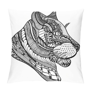 Personality  Hand Drawn Tiger Pillow Covers