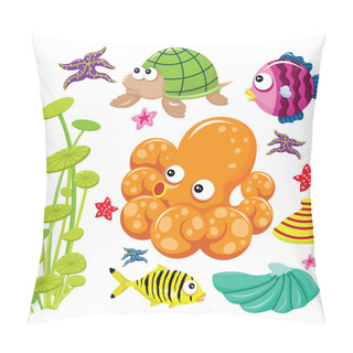 Personality  Cute Sea Life Pillow Covers