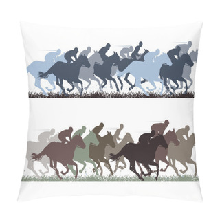 Personality  Horse Racing Pillow Covers