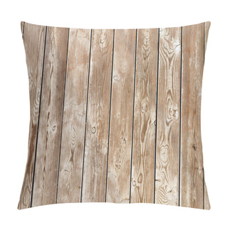 Personality  Wood Texture Background. Natural Brown Wooden Planks. Pillow Covers