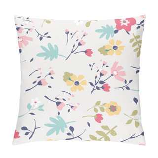 Personality  Seamless Summer Tiny Flower Pattern Background Pillow Covers