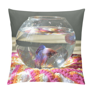 Personality  Aquarium With Betta Fish Pillow Covers