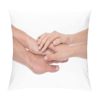 Personality  People Stacking Hands Pillow Covers