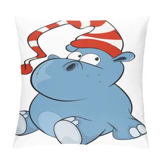 Personality  Cartoon Little Hippopotamus Pillow Covers
