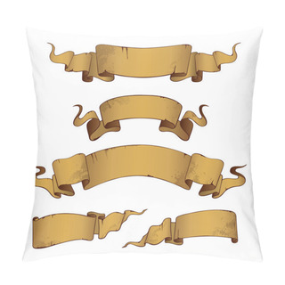 Personality  Old Banners (illustration) Pillow Covers