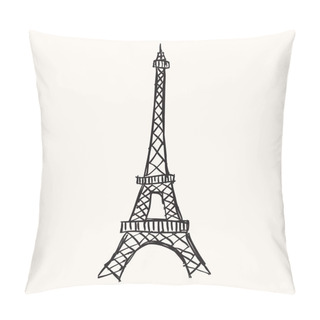 Personality  Hand-drawn Eiffel Tower Pillow Covers
