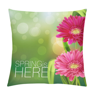 Personality  Spring Grass With Flowers Pillow Covers