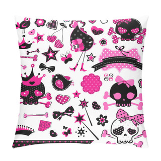 Personality  Girlish Cute Skulls Pillow Covers