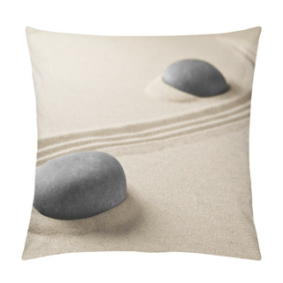 Personality  Zen Stone Garden With Meditation Stone Pillow Covers