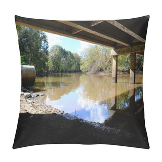 Personality  Under The Bridge On The Vermilion River In Lafayette Louisiana Pillow Covers