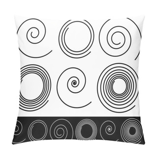 Personality  Set Of Abstract Spirals Pillow Covers