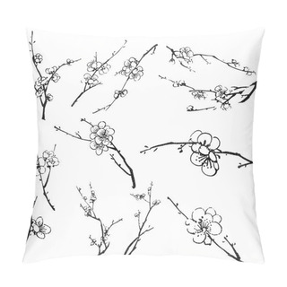 Personality  Plum Blossom Branches Pillow Covers
