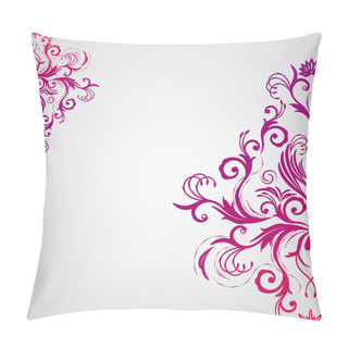 Personality  Abstract Floral Background With Oriental Flowers. Pillow Covers