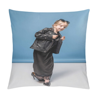 Personality  Girl Wearing Black Dress  Pillow Covers