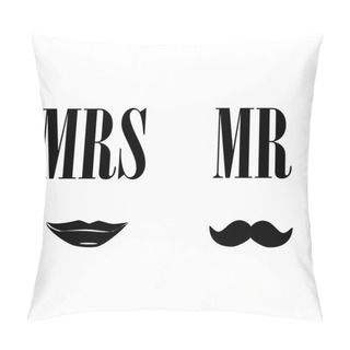 Personality  Mrs And Mr Symbols Pillow Covers