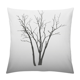 Personality  Silhouette Of A Tree Pillow Covers