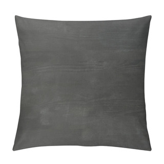 Personality  Top View Of Empty Black Wooden Tabletop As Background Pillow Covers